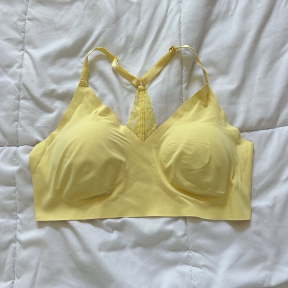 Victoria's Secret Other - Victoria’s Secret VS Neon Yellow Sports Bra Seamless Womens Large Adjustable